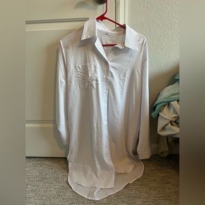 White Button Up Dress
